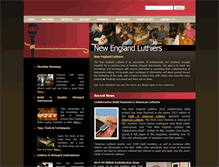 Tablet Screenshot of newenglandluthiers.org